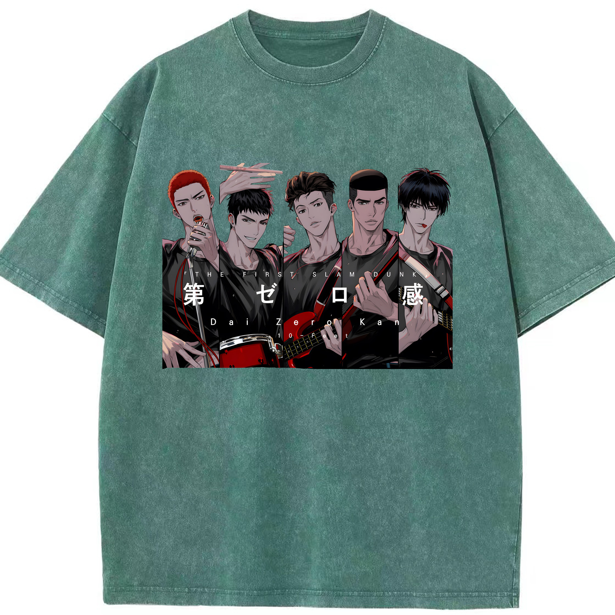（画像用） SLAM DUNK／スラムダンク 綿100% ヴィンテージ風 半袖Tシャツ（フロントプリント）